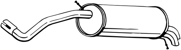 Bakre ljuddämpare Bosal 220-035 BOSAL