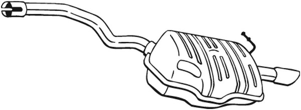 Bakre ljuddämpare Bosal 220-453 BOSAL
