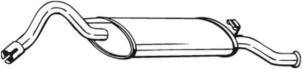 Bakre ljuddämpare Bosal 220-651 BOSAL