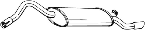 Bakre ljuddämpare Bosal 220-653 BOSAL