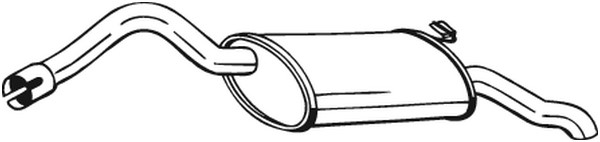 Bakre ljuddämpare Bosal 220-659 BOSAL