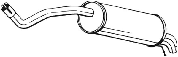 Bakre ljuddämpare Bosal 227-021 BOSAL Bakre ljuddämpare Bosal 227-021 BOSAL