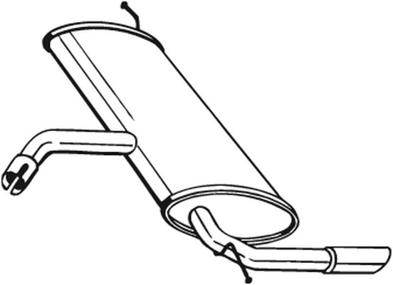 Bakre ljuddämpare Bosal 227-039 BOSAL