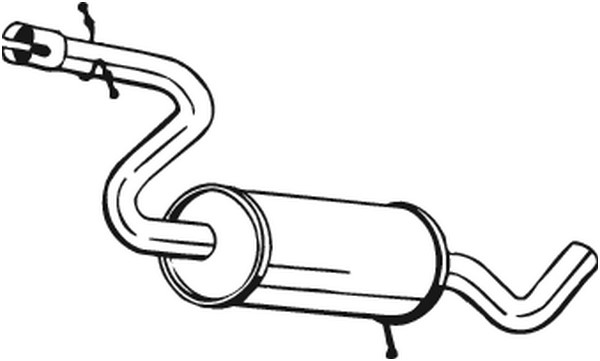 Mittenljuddämpare Bosal 227-045 BOSAL