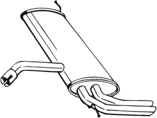 Bakre ljuddämpare Bosal 227-049 BOSAL