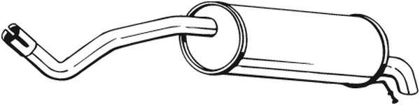 Bakre ljuddämpare Bosal 227-051 BOSAL