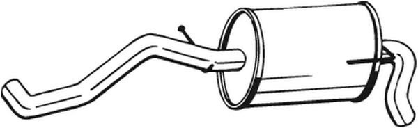 Bakre ljuddämpare Bosal 227-111 BOSAL