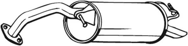 Bakre ljuddämpare Bosal 228-041 BOSAL