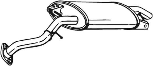 Bakre ljuddämpare Bosal 228-079 BOSAL