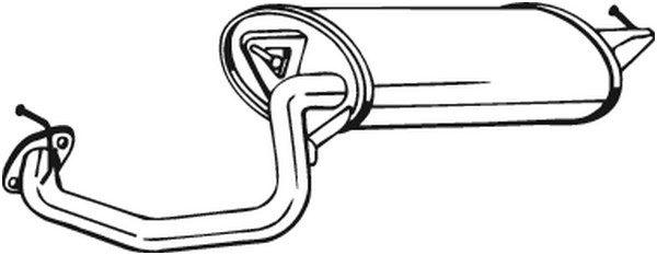 Bakre ljuddämpare Bosal 228-151 BOSAL