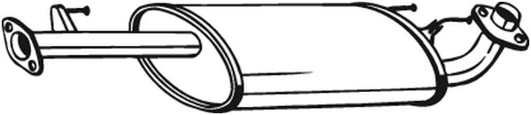 Mittenljuddämpare Bosal 228-199 BOSAL