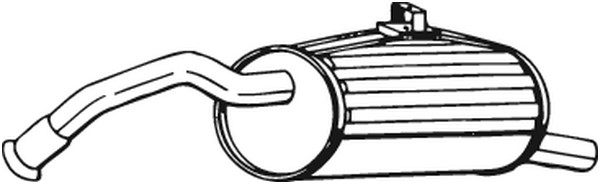 Bakre ljuddämpare Bosal 228-205 BOSAL