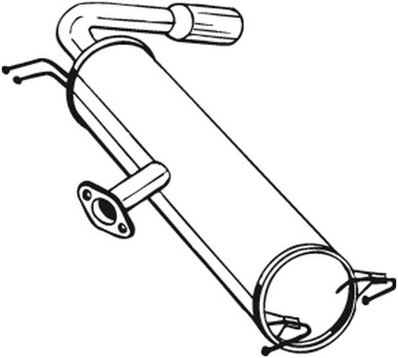 Bakre ljuddämpare Bosal 228-467 BOSAL