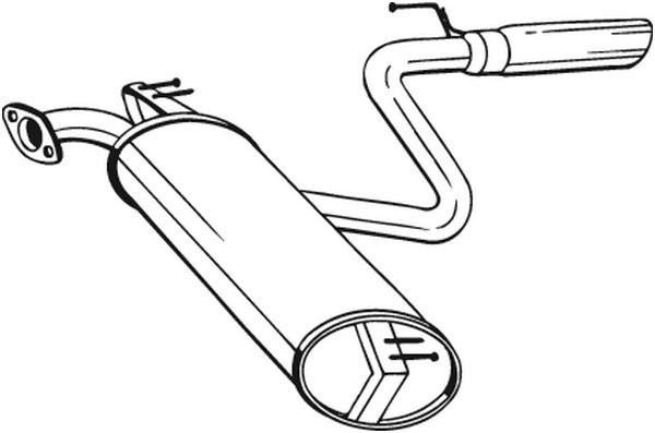 Bakre ljuddämpare Bosal 228-469 BOSAL