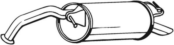 Bakre ljuddämpare Bosal 228-475 BOSAL