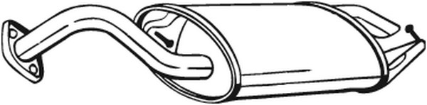 Bakre ljuddämpare Bosal 228-481 BOSAL