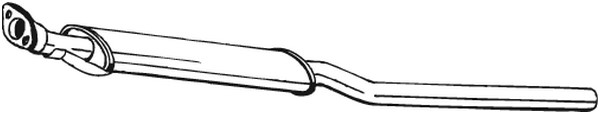 Mittenljuddämpare Bosal 228-625 BOSAL