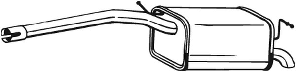 Bakre ljuddämpare BOSAL