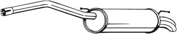 Bakre ljuddämpare BOSAL