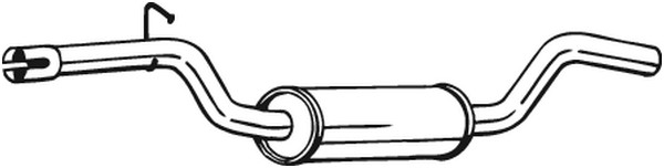 Mittenljuddämpare Bosal 233-211 BOSAL
