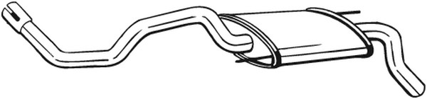 Bakre ljuddämpare Bosal 233-325 BOSAL