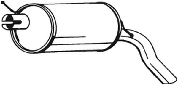 Bakre ljuddämpare Bosal 233-387 BOSAL