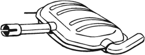 Mittenljuddämpare Bosal 233-487 BOSAL