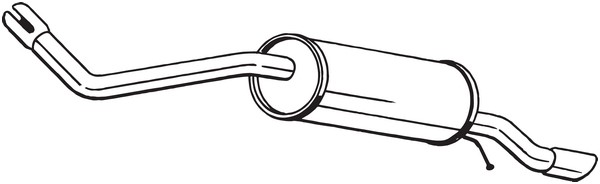 Bakre ljuddämpare Bosal 233-569 BOSAL