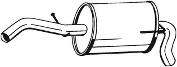 Bakre ljuddämpare Bosal 233-607 BOSAL