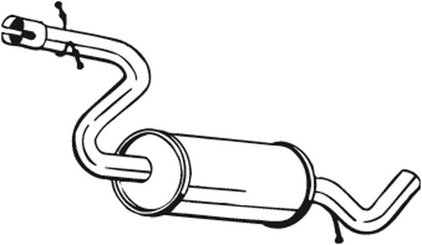Mittenljuddämpare Bosal 233-609 BOSAL