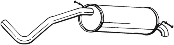 Bakre ljuddämpare Bosal 233-635 BOSAL