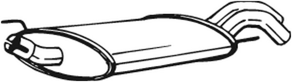Bakre ljuddämpare Bosal 233-715 BOSAL