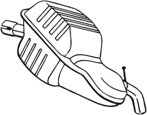 Bakre ljuddämpare Bosal 235-143 BOSAL