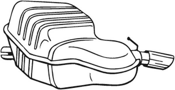 Bakre ljuddämpare, Bak Bosal 235-149 BOSAL
