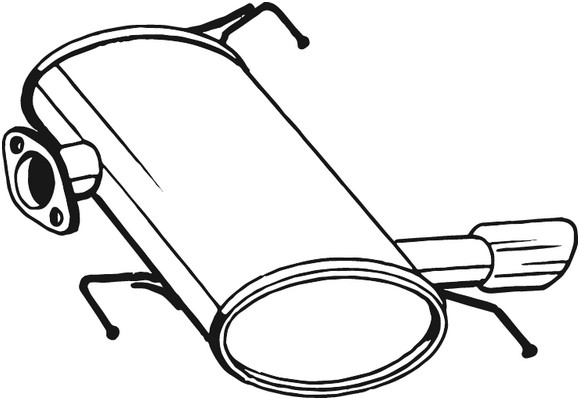 Bakre ljuddämpare Bosal 247-009 BOSAL