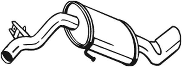 Bakre ljuddämpare Bosal 247-037 BOSAL