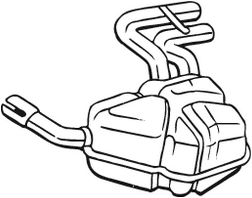Bakre ljuddämpare Bosal 247-041 BOSAL