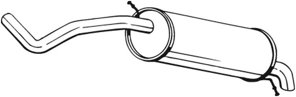 Bakre ljuddämpare Bosal 278-039 BOSAL