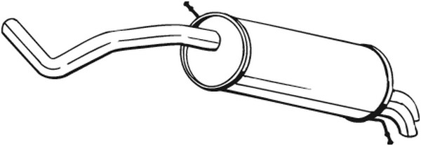 Bakre ljuddämpare Bosal 278-107 BOSAL