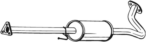 Mittenljuddämpare Bosal 278-127 BOSAL