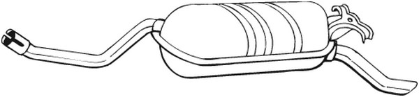 Bakre ljuddämpare Bosal 278-189 BOSAL
