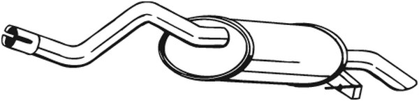 Bakre ljuddämpare Bosal 278-423 BOSAL