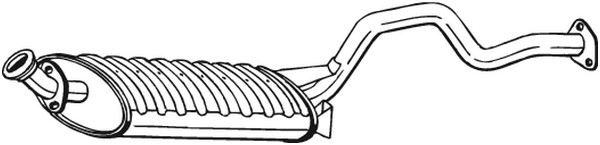 Mittenljuddämpare Bosal 278-557 BOSAL