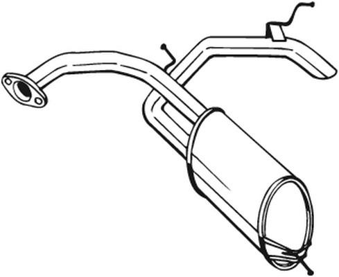Bakre ljuddämpare Bosal 278-585 BOSAL
