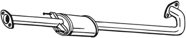 Mittenljuddämpare Bosal 278-671 BOSAL