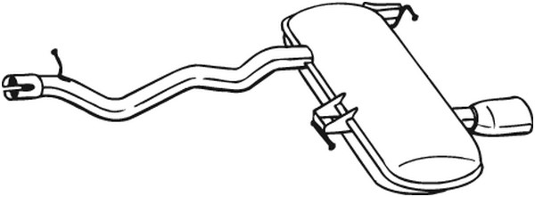 Bakre ljuddämpare Bosal 278-673 BOSAL