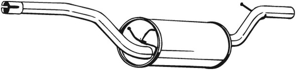 Mittenljuddämpare Bosal 278-711 BOSAL
