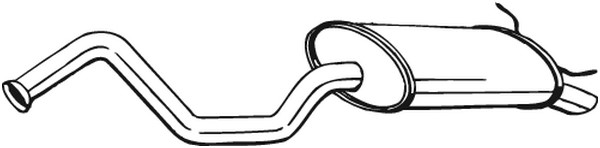 Bakre ljuddämpare Bosal 278-769 BOSAL