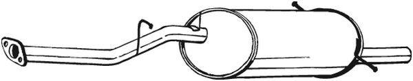 Bakre ljuddämpare Bosal 278-927 BOSAL