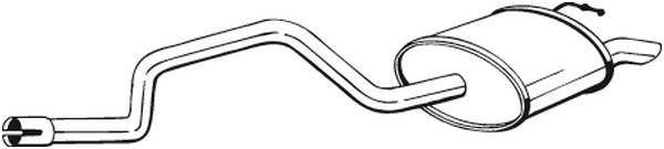 Bakre ljuddämpare Bosal 279-065 BOSAL